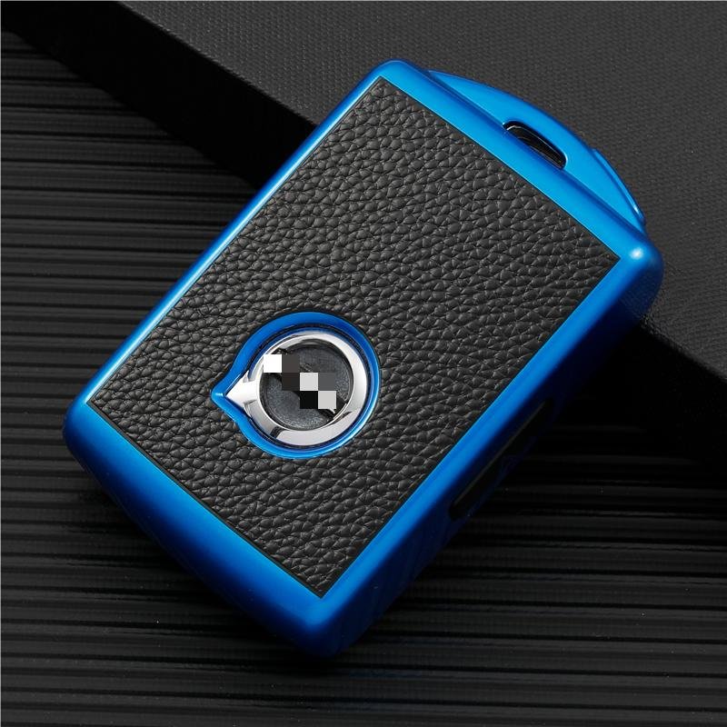 Car Remote Key Protective TPU Holder Leather Car Key Case Cover Accessories For Volvo XC60 XC90 2022 s60 s90 car key Holder