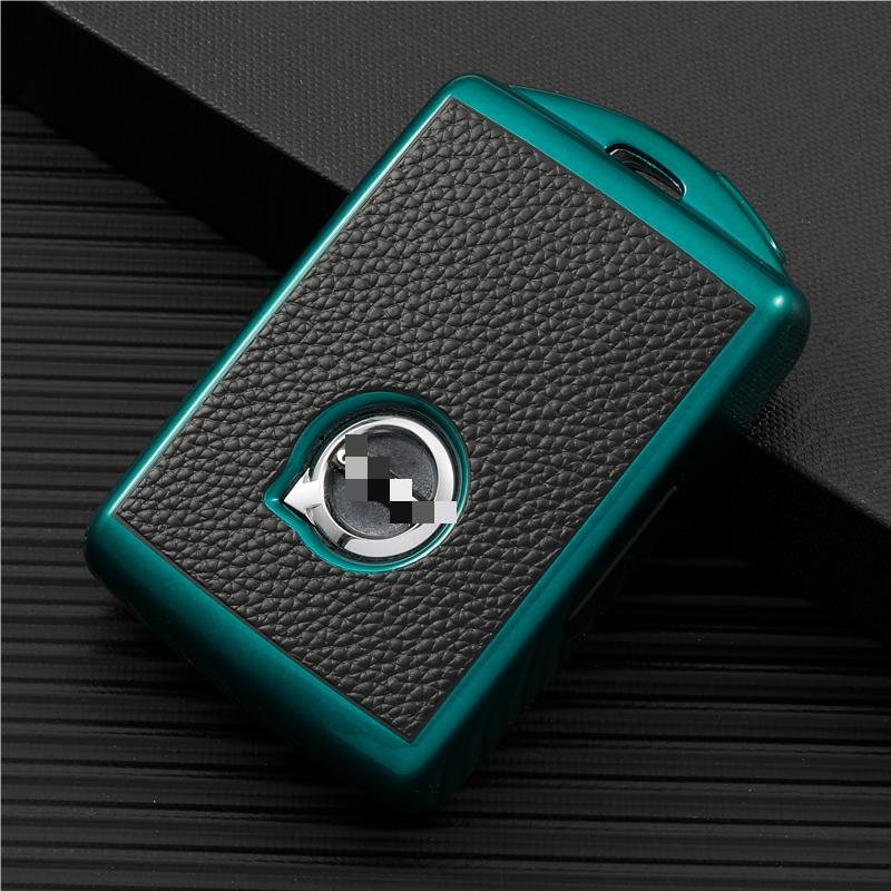 Car Remote Key Protective TPU Holder Leather Car Key Case Cover Accessories For Volvo XC60 XC90 2022 s60 s90 car key Holder