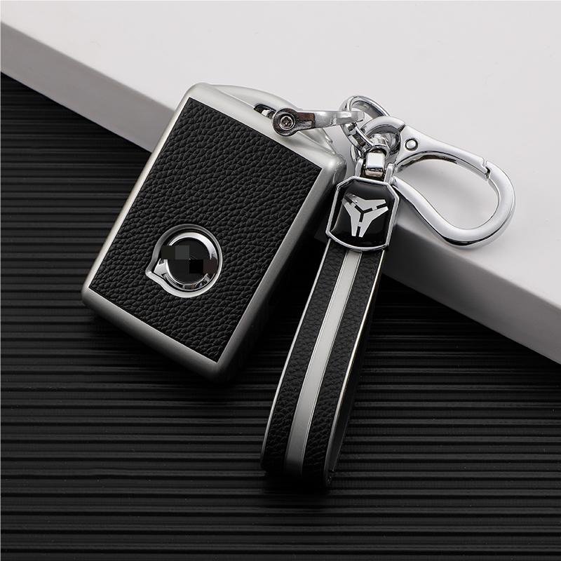 Car Remote Key Protective TPU Holder Leather Car Key Case Cover Accessories For Volvo XC60 XC90 2022 s60 s90 car key Holder