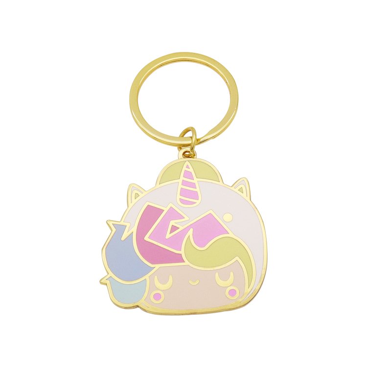 Wholesale Car Accessories Custom Logo Nation Sign Muslim Girls Metal Keychain Holder Key ring Enamel Key Chain