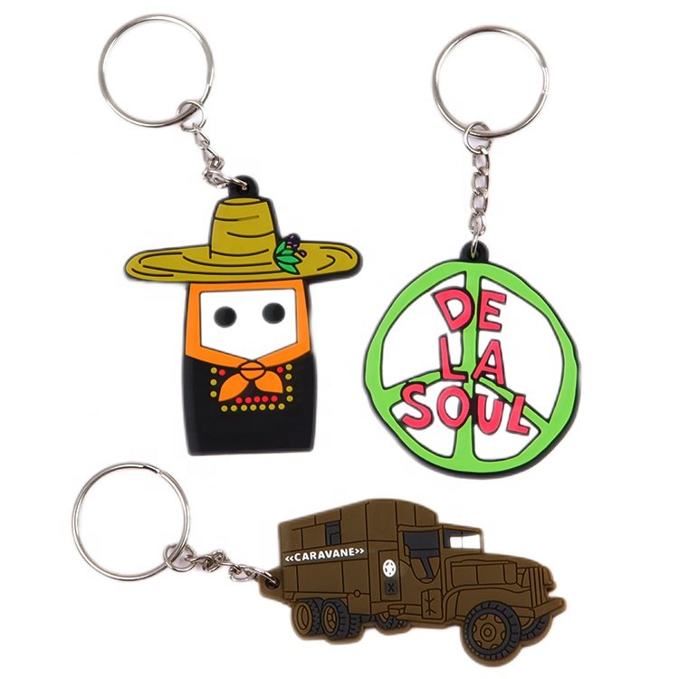 Soft Pvc Keychain Factory Price Custom 3D Car Logo Silicone Rubber Key Chains for Gift