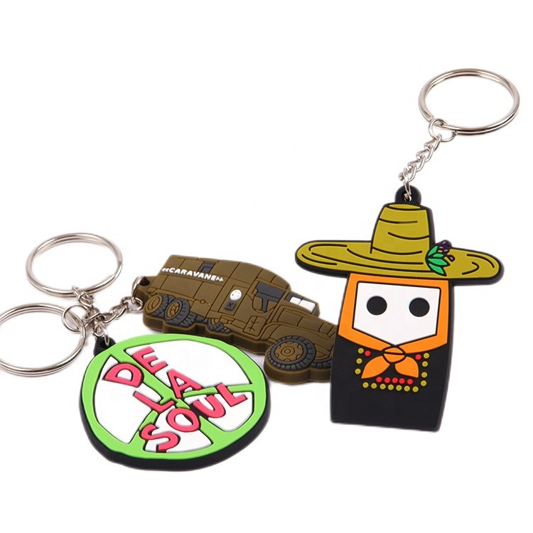 Soft Pvc Keychain Factory Price Custom 3D Car Logo Silicone Rubber Key Chains for Gift