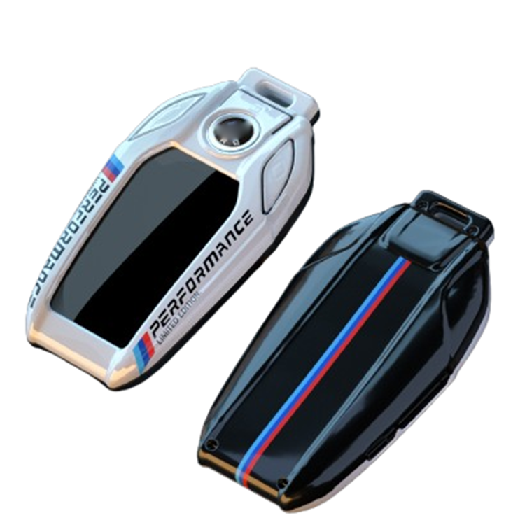 Key Case Cover Shell Fob Accessories Carbon Fiber ABS Display LED Car Key Case Cover For G11 G12 G30 G31 G32 For BMW