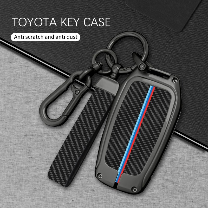 Zinc Alloy Car Smart Key Case Cover For Toyota Alphard VELLFIRE 2012 PREVIA 2018 Shell Fob Holder Keychain Protector Accessories