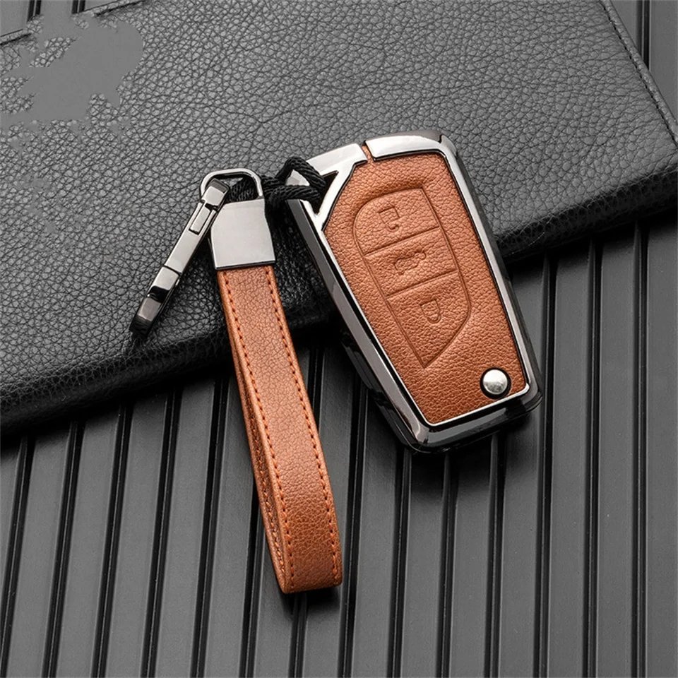 Car key case for toyota highlander rav4 izoa chr levin camry corolla reiz 2010 2011 2012 2013 2014 2015 2016 2017 2018 Key cover