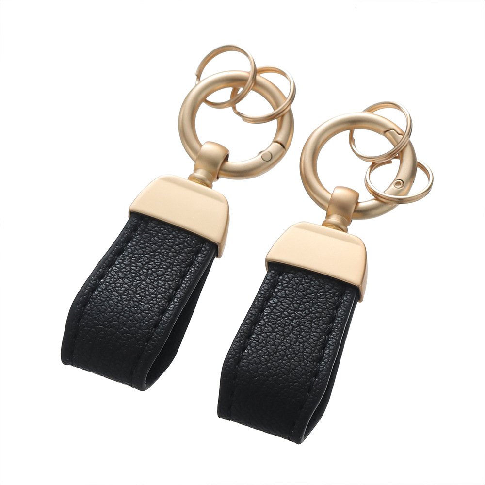French Sheepskin Car Key Chain Women Men Delicate Leather Pendant High-end Keychain Lovely Leather Rope Key Holder Accessories