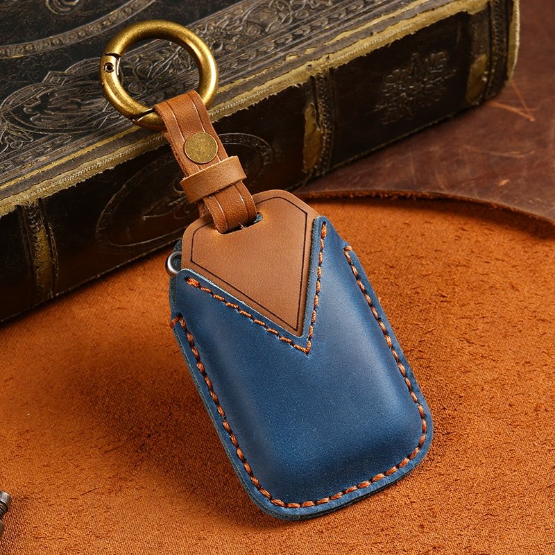 Genuine Leather Car Key Case Cover for Lexus ES RS NX GX Smart 3/4 Buttons Accessories Car Key Cover with Key Ring