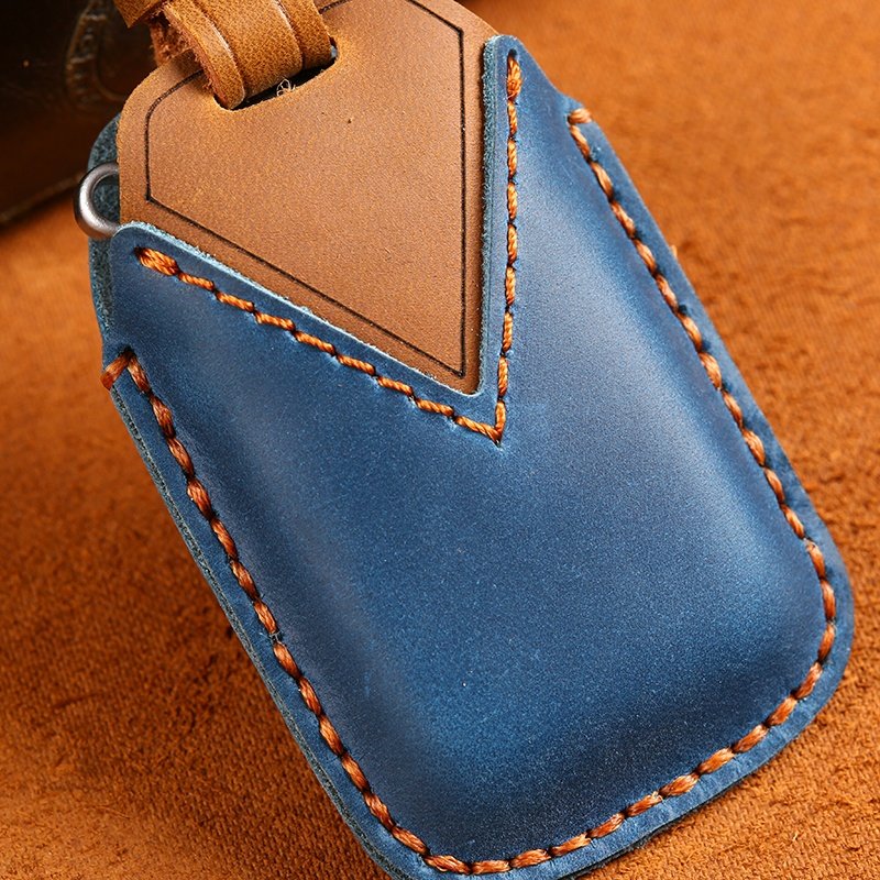 Genuine Leather Car Key Case Cover for Lexus ES RS NX GX Smart 3/4 Buttons Accessories Car Key Cover with Key Ring