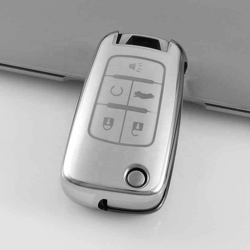 Hot sale soft TPU Silver edge car key case cover for BMW VW Benz Audi Toyota Honda 2024 new car key case