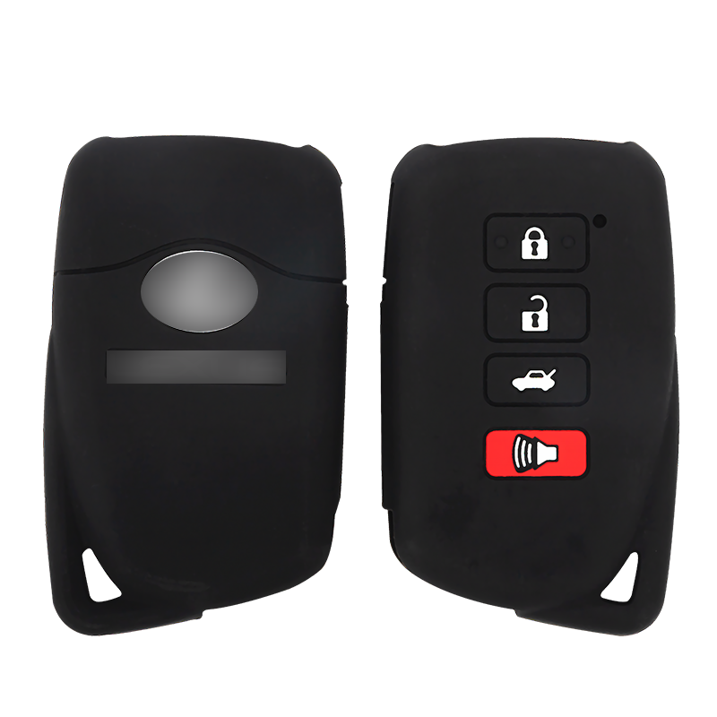 Silicone Key Case Cover for 2/3/4 Button Keyless Fob Shell Car Accessory Protector for Lexus Silicon Car Key Model Rio