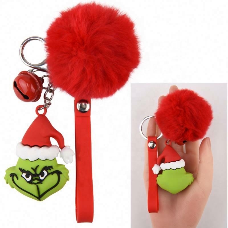 Wholesale cute keychain custom logo 3d soft pvc brand name silicone keyring key chain rubber kawaii keychains