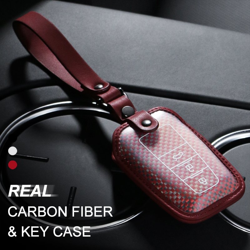 Betterhumz Real Carbon Fiber Car Key Case Cover For Toyota Corolla Yaris RAV Camry Sienna Matrix Hilux Auris Car Key Accessories