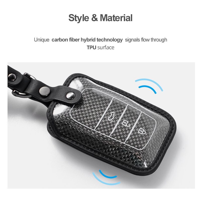 Betterhumz Real Carbon Fiber Car Key Case Cover For Toyota Corolla Yaris RAV Camry Sienna Matrix Hilux Auris Car Key Accessories