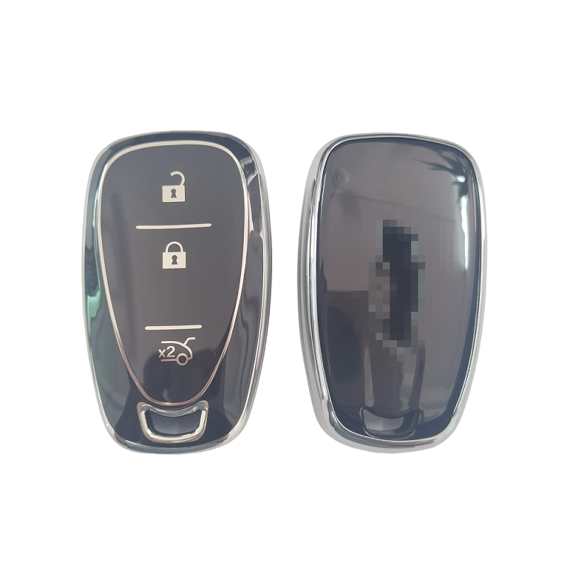 Sliver Edge TPU key Fob Cover Accessories For Chevrolet Cruze Aveo Trax Sail Malibu Insignia key case holder wallet pouch