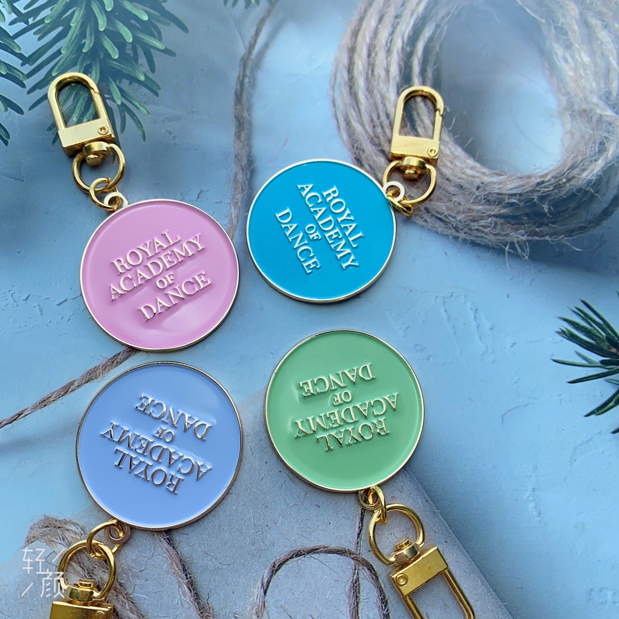 2023 luxury protection Sublimation cute car keychain accessories wholesale metal enamel key chains custom logo