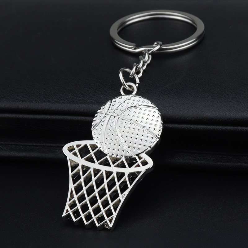 Simulation basketball net bag pendant around commemorative gift car key customization