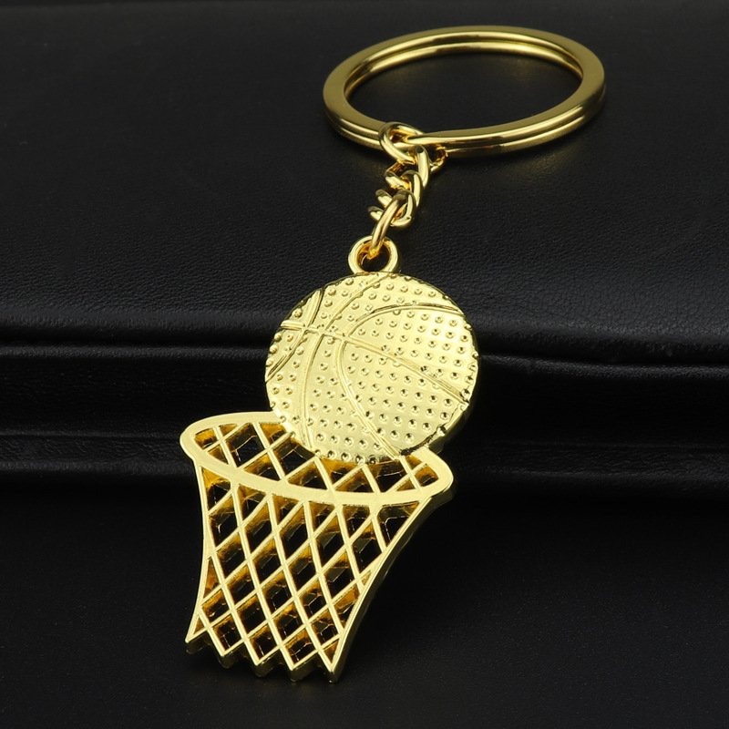Simulation basketball net bag pendant around commemorative gift car key customization