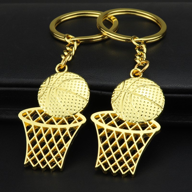 Simulation basketball net bag pendant around commemorative gift car key customization