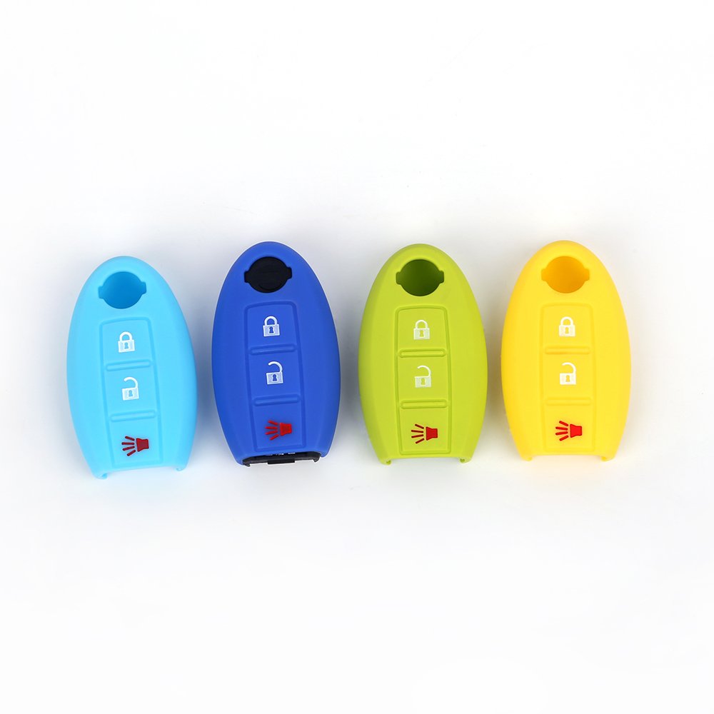 Car Accessories Protect Silicone Car Key Smart covers remote control 3 buttons for SUNNY