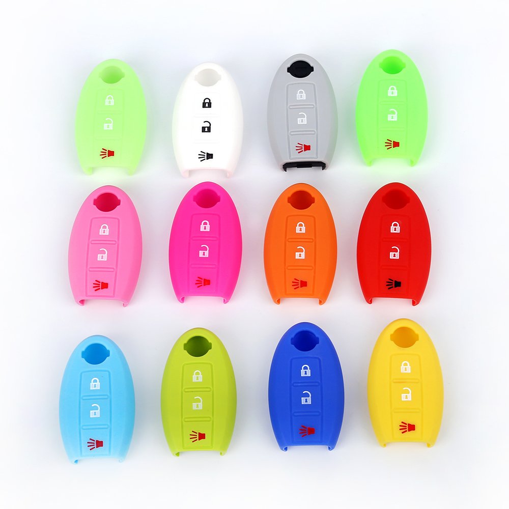 Car Accessories Protect Silicone Car Key Smart covers remote control 3 buttons for SUNNY