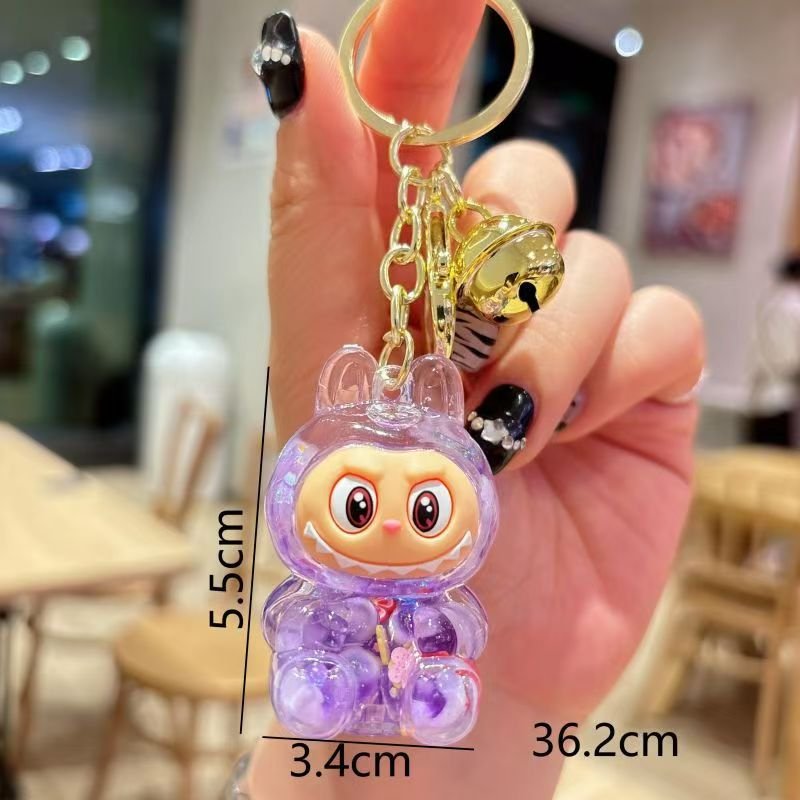20 colors Cute Sheep Keychain Car Keys & Bunny Labubu Anime Accessories with Monsters & Labubu Key Chains Jewelry for Bags