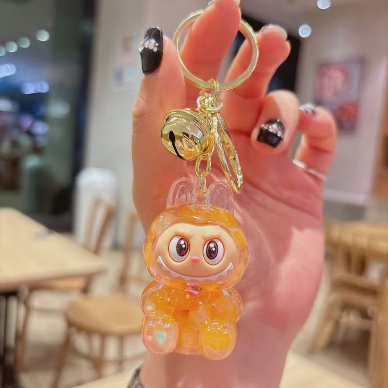 20 colors Cute Sheep Keychain Car Keys & Bunny Labubu Anime Accessories with Monsters & Labubu Key Chains Jewelry for Bags