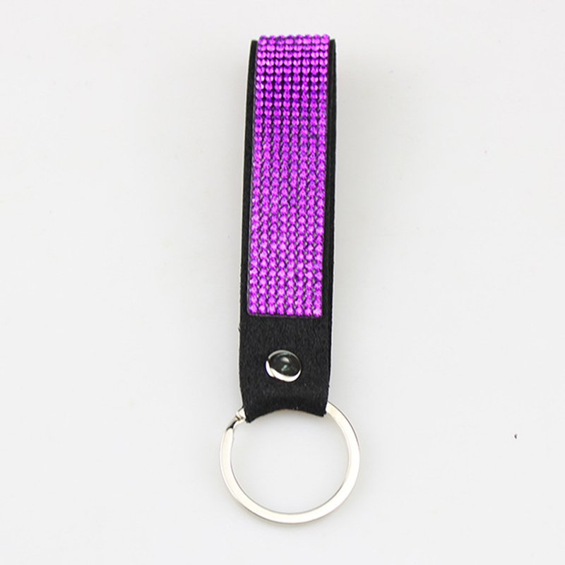 Wholesale Fashion Shiny Crystal Wristlet Keychain Rhinestone Car Key Accessories Bling Wristband Key Chain