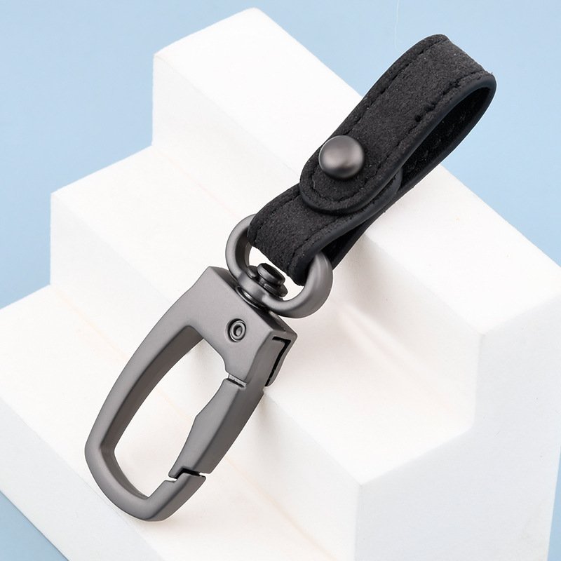 New product wholesale metal car keychain accessories custom logo leather keychain