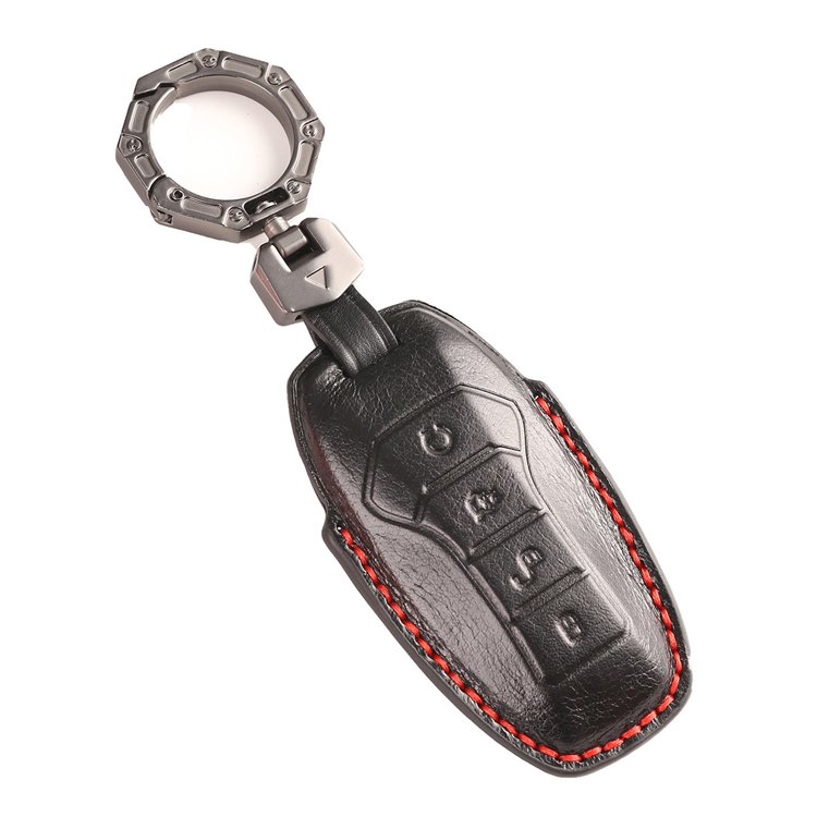 Handmade Genuine Leather Car Key Case Cover for BYD Dolphin Han Tang Song Yuan Seal Qin Smart Remote Key Protector