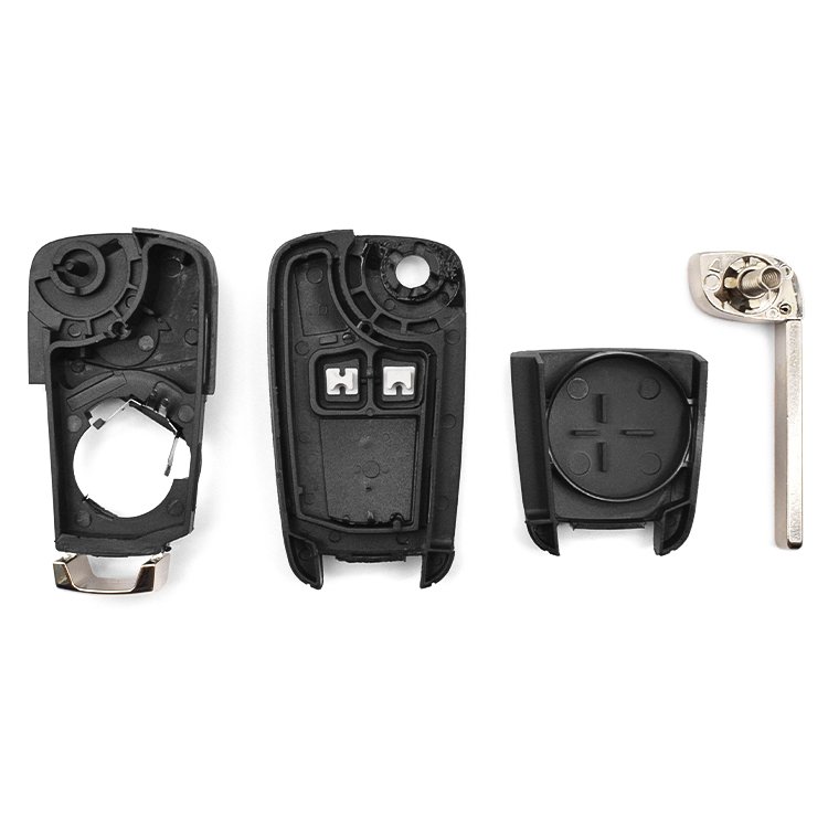 2 Button HU100 Blade Flip Folding Remote Car Key Shell Case Fobs Replacement For C-hevrolet C-ruze