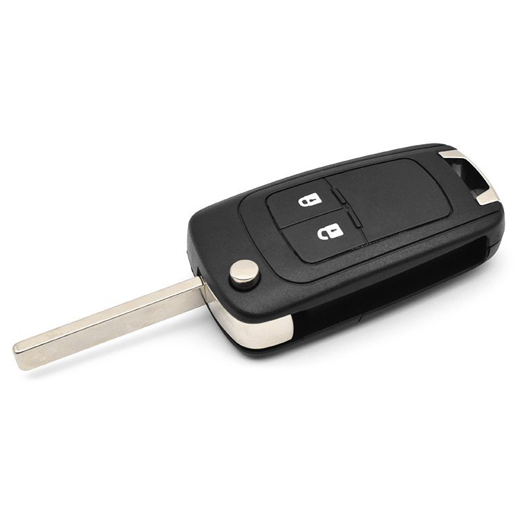2 Button HU100 Blade Flip Folding Remote Car Key Shell Case Fobs Replacement For C-hevrolet C-ruze