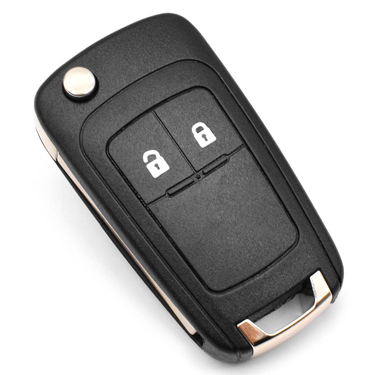 2 Button HU100 Blade Flip Folding Remote Car Key Shell Case Fobs Replacement For C-hevrolet C-ruze