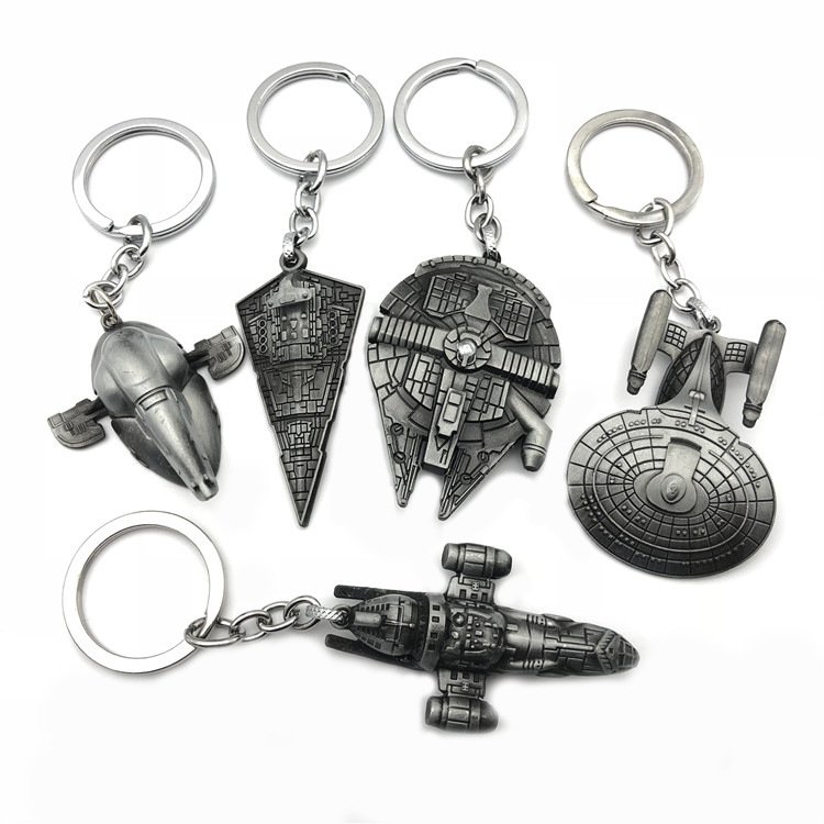 Movie Keychain Starwa Spaceship Pendant Key Holder Keyrings For Women And Men