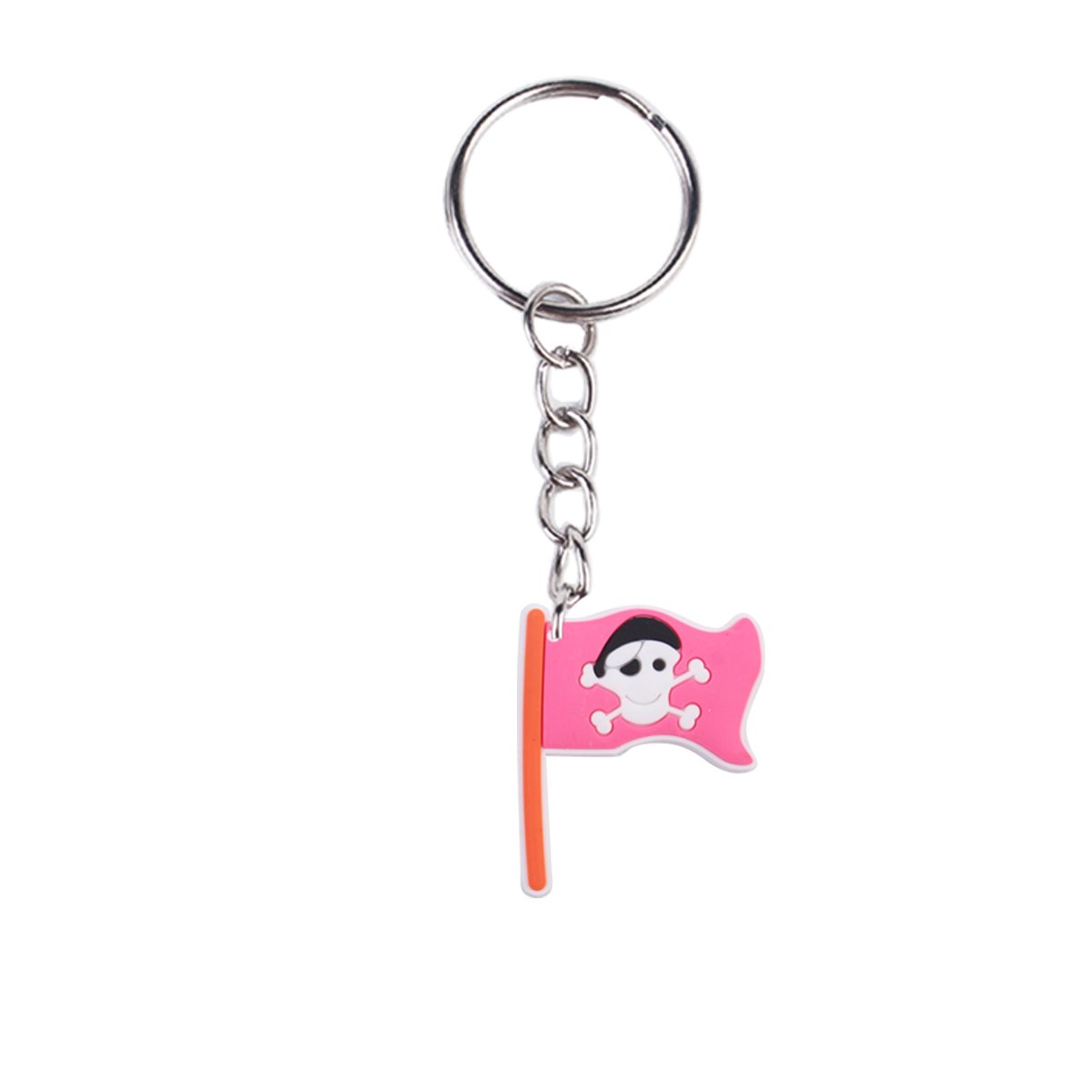 New Arrival Wholesale Cartoon Pirate PVC rubber Key Chains Promotion sale Designer Key Chains Ring Custom Shape Logo Gifts