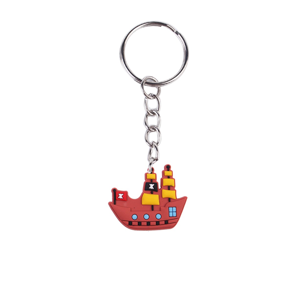 New Arrival Wholesale Cartoon Pirate PVC rubber Key Chains Promotion sale Designer Key Chains Ring Custom Shape Logo Gifts
