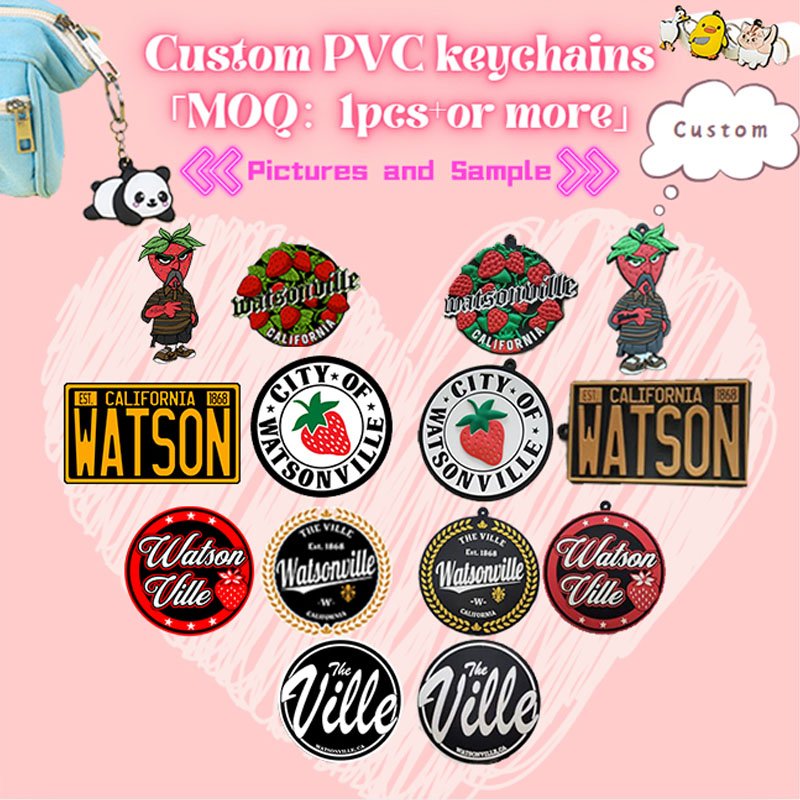 Wholesale custom PVC Key Chain Cute Leaf shape Key Ring Tobacco key Holder Fashion Gift Key Ornament Bag Pendant
