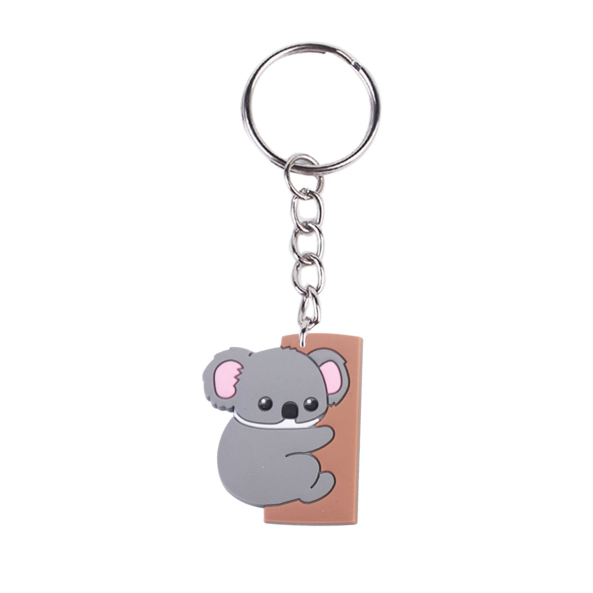 Wholesale New Arrival Cute Cartoon Soft PVC Koala Key Chains Animal Keyring Bag Accessories Custom LOGO 2D/3D Key Chain
