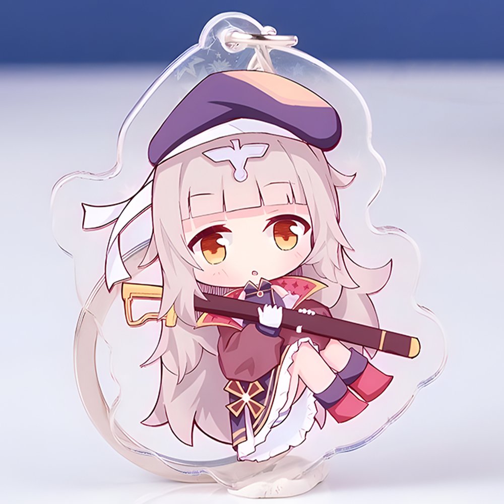 Wholesale Japanese Anime Cartoon Acrylic Keychain Manufacturer Cute Figures Popular Key Chain Pendant Holographic Clear Charms