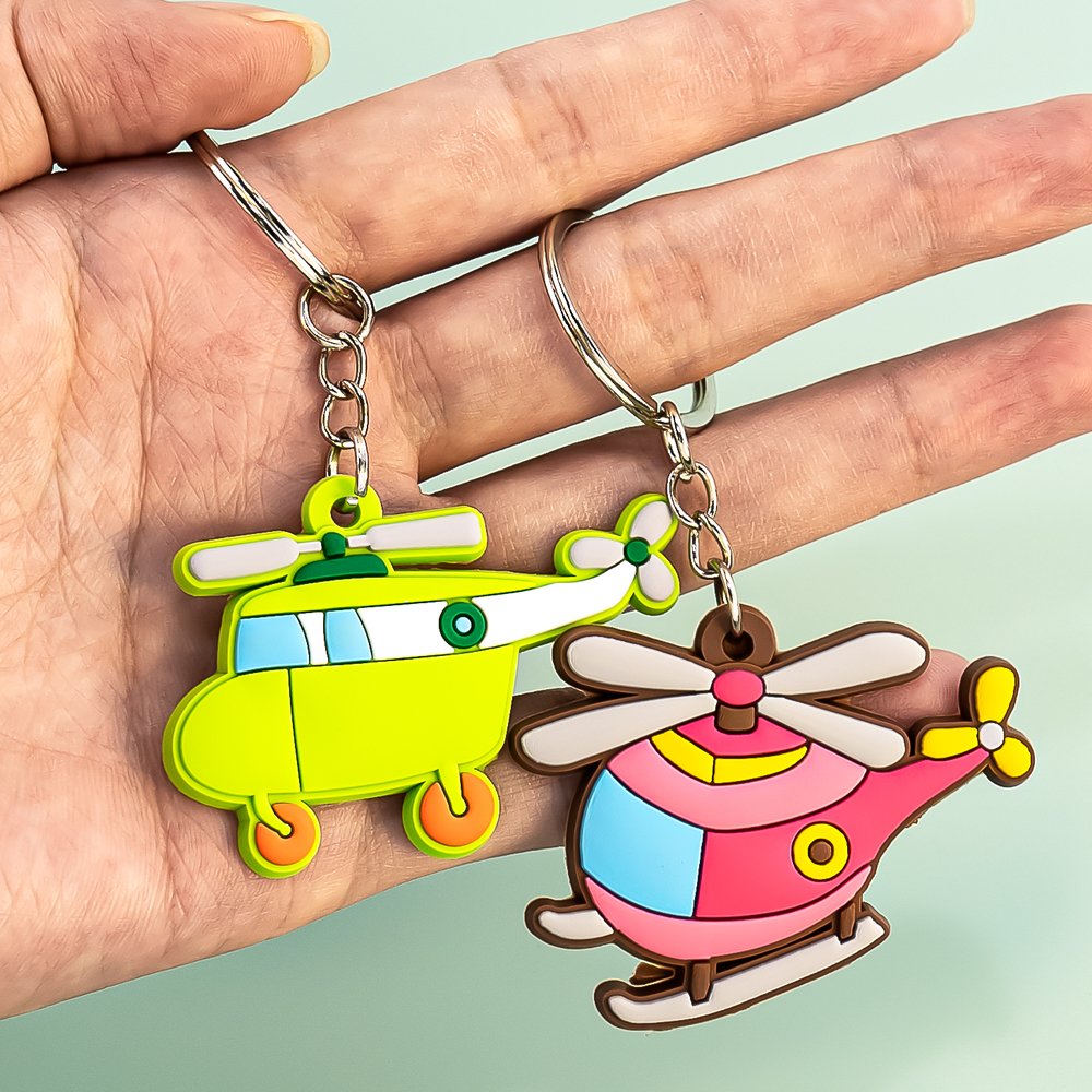 wholesale pvc keychains hot sale anime figure custom keyring friends Cartoon Traffic holder fit fans souvenir gift