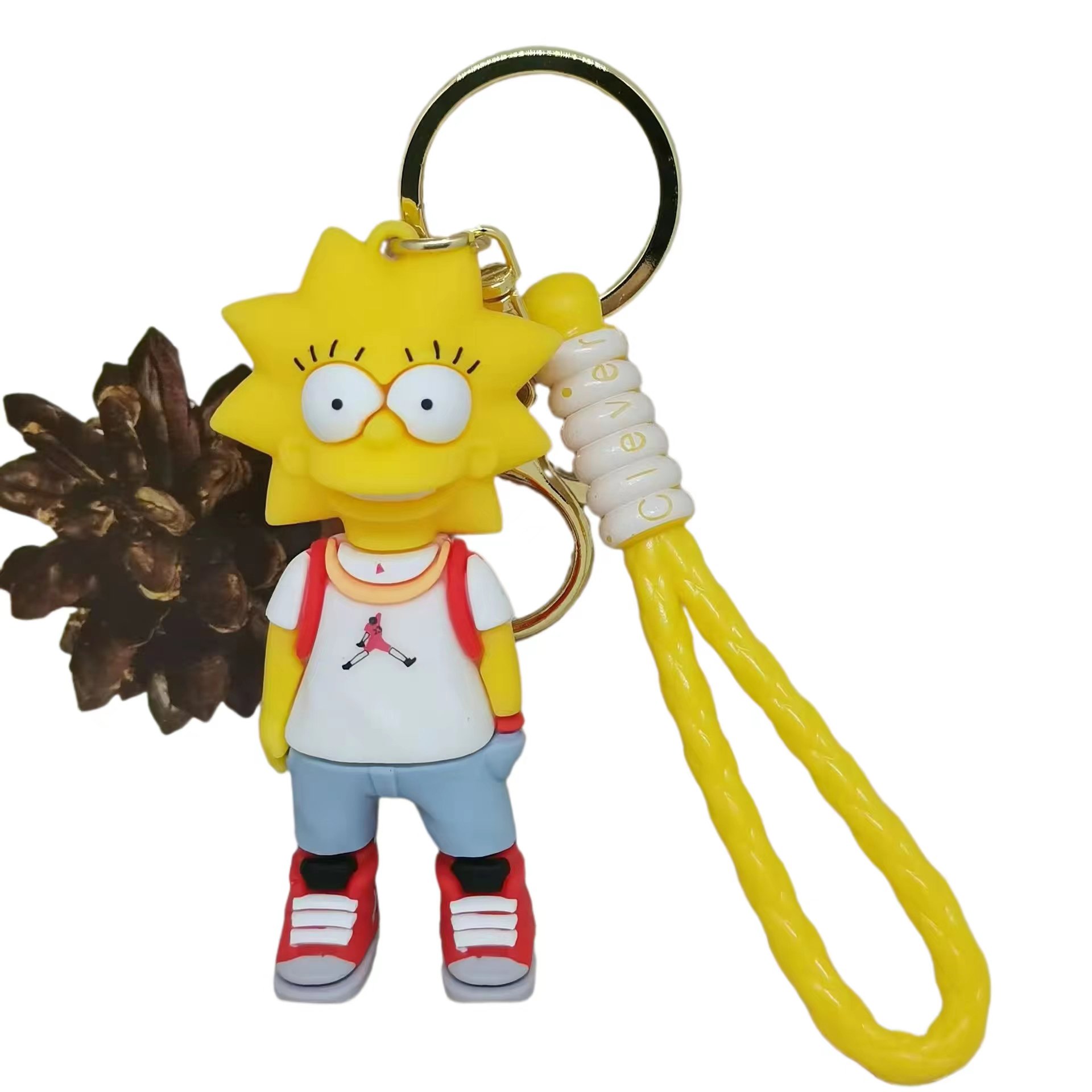 3D Anime Family Story Doll Key Chain Car Key Bag Pendant Wholesale Factory custom cartoon Pvc rubber keychains