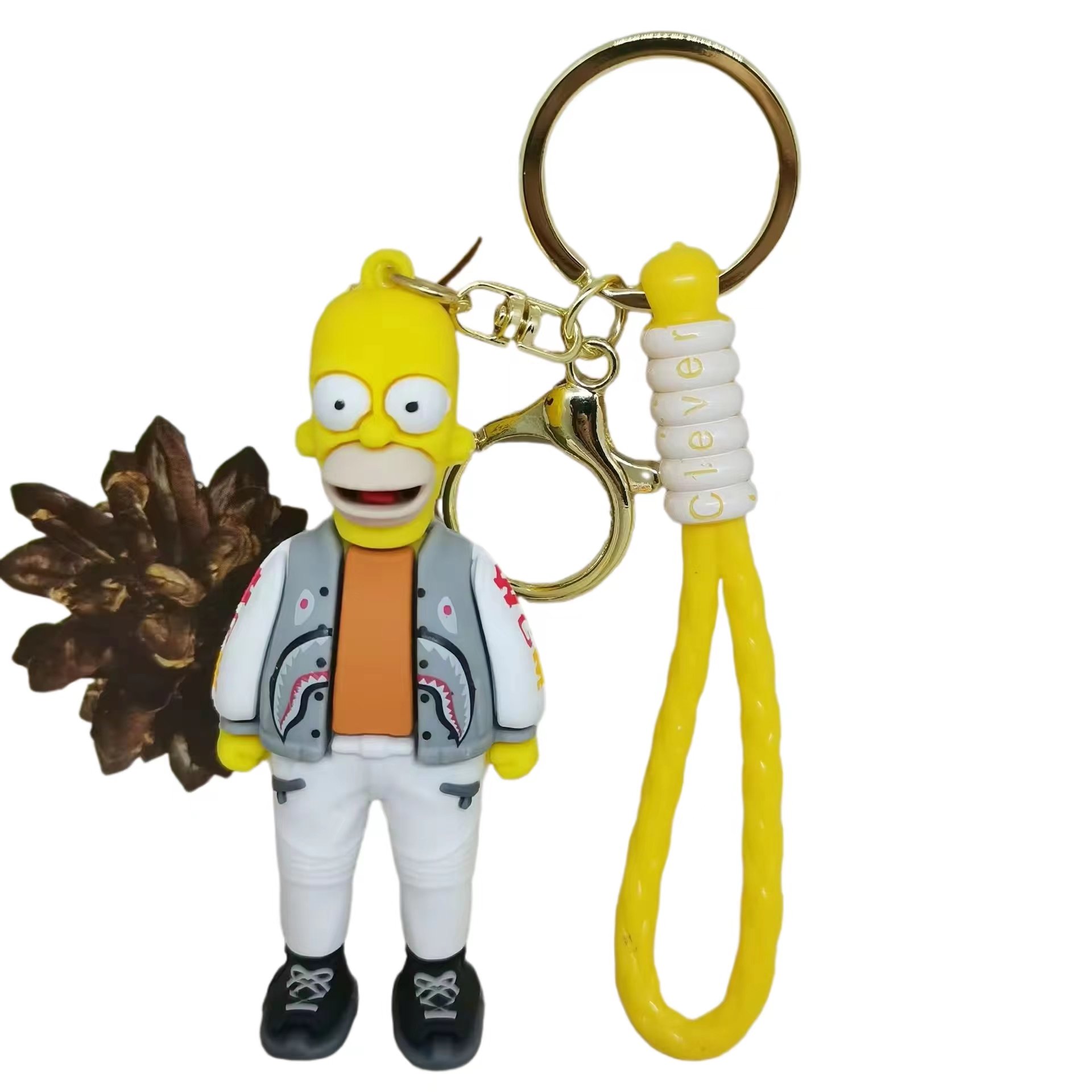 3D Anime Family Story Doll Key Chain Car Key Bag Pendant Wholesale Factory custom cartoon Pvc rubber keychains