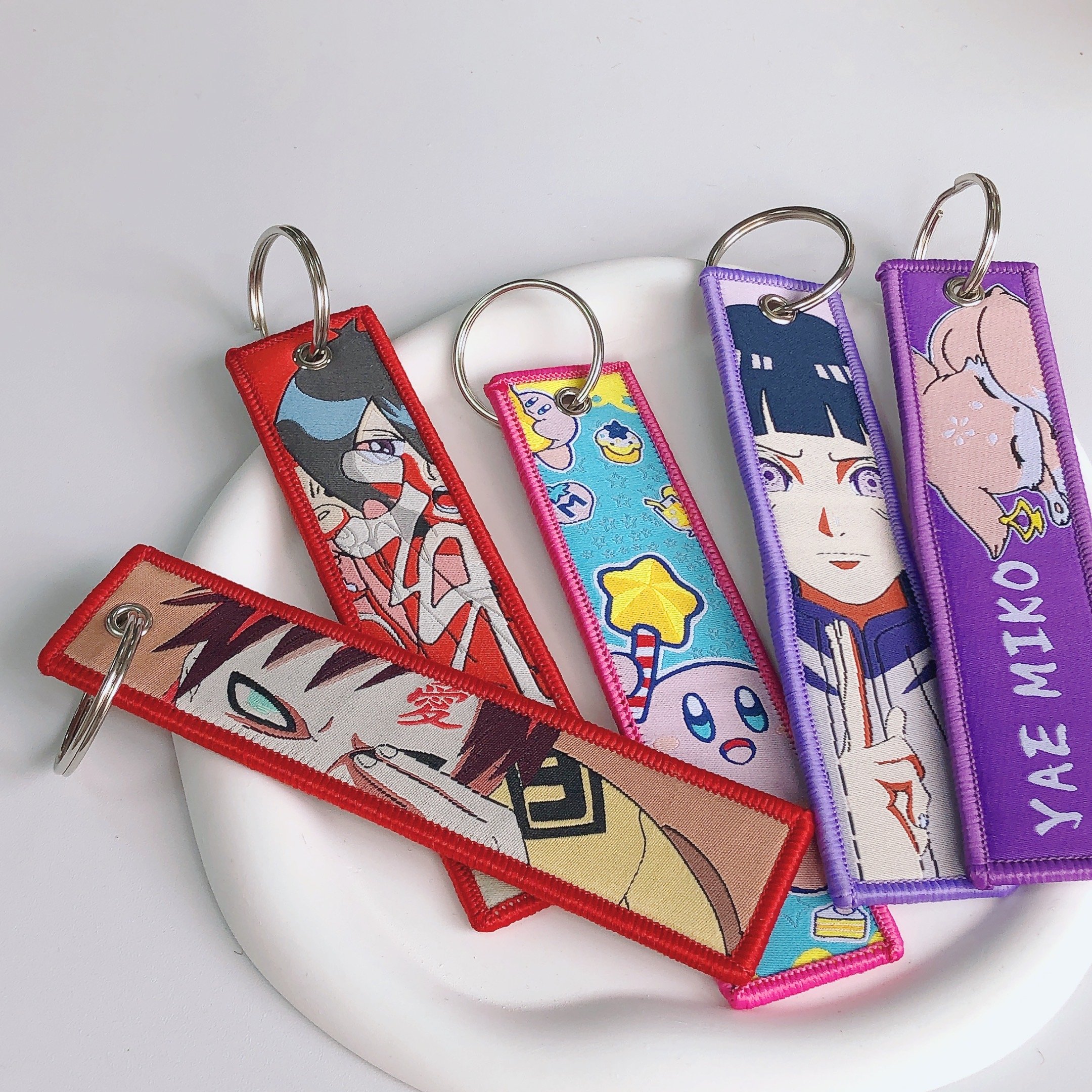 Anime Keychains Jet Tags Motorcycle Car Accessories Key Rings For Luggage Bag Anime Tag Keychain Lanyard Key Chain Holder Gift