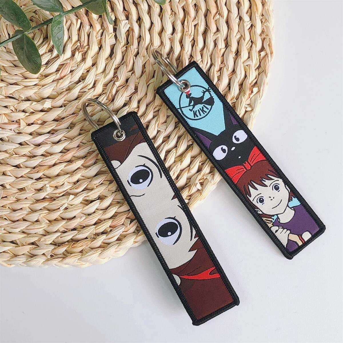 Anime Keychains Jet Tags Motorcycle Car Accessories Key Rings For Luggage Bag Anime Tag Keychain Lanyard Key Chain Holder Gift