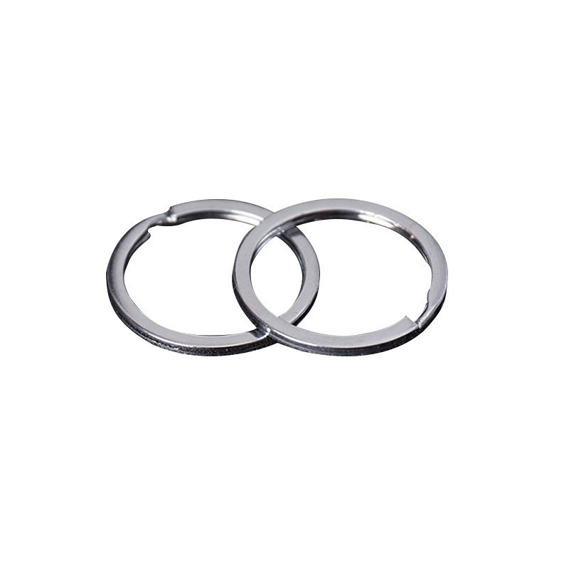 Wholesale High Quality Stainless Steel Metal Round Edge Style Universal Key Ring For Diy Keychain Accessories