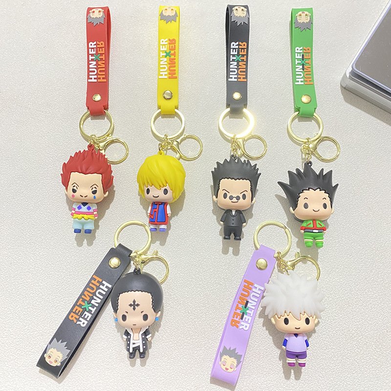 Xinxing Cute Car Keychains Bags Anime PVC Keyring Women Men Jewelry Key Chain Wholesale Gift Matching Accessories