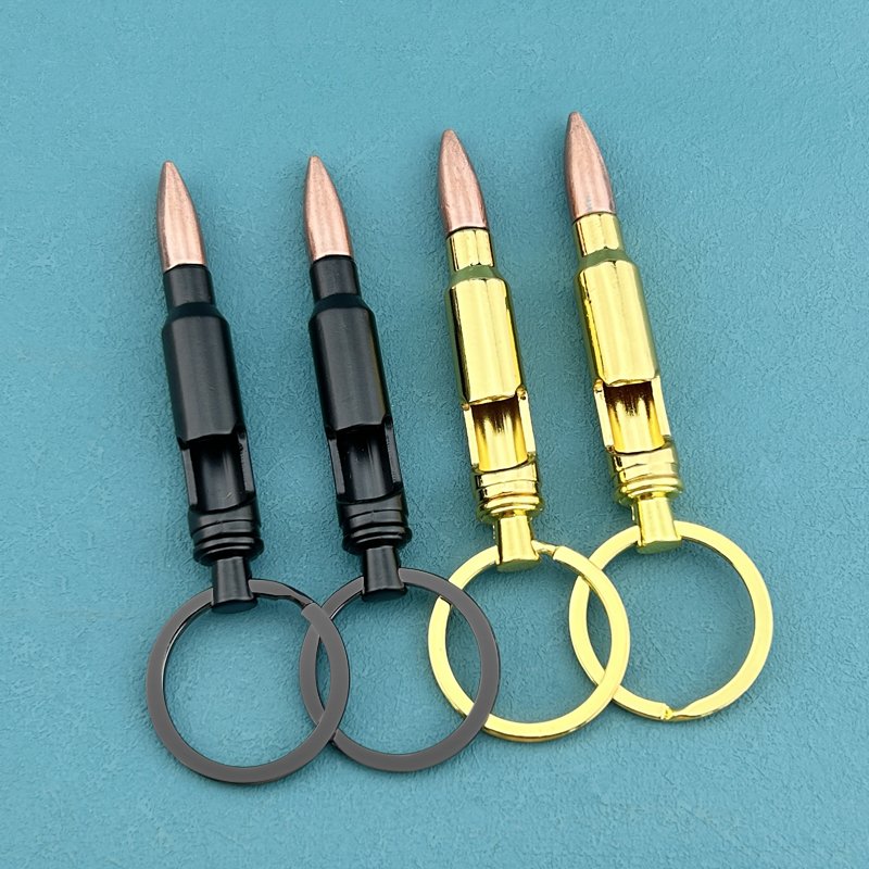 Customized Creative Bullet Bottle Opener Keychain Ring Metal Beer Enamel Bottle Opener Keychain Bottle Opener Gift