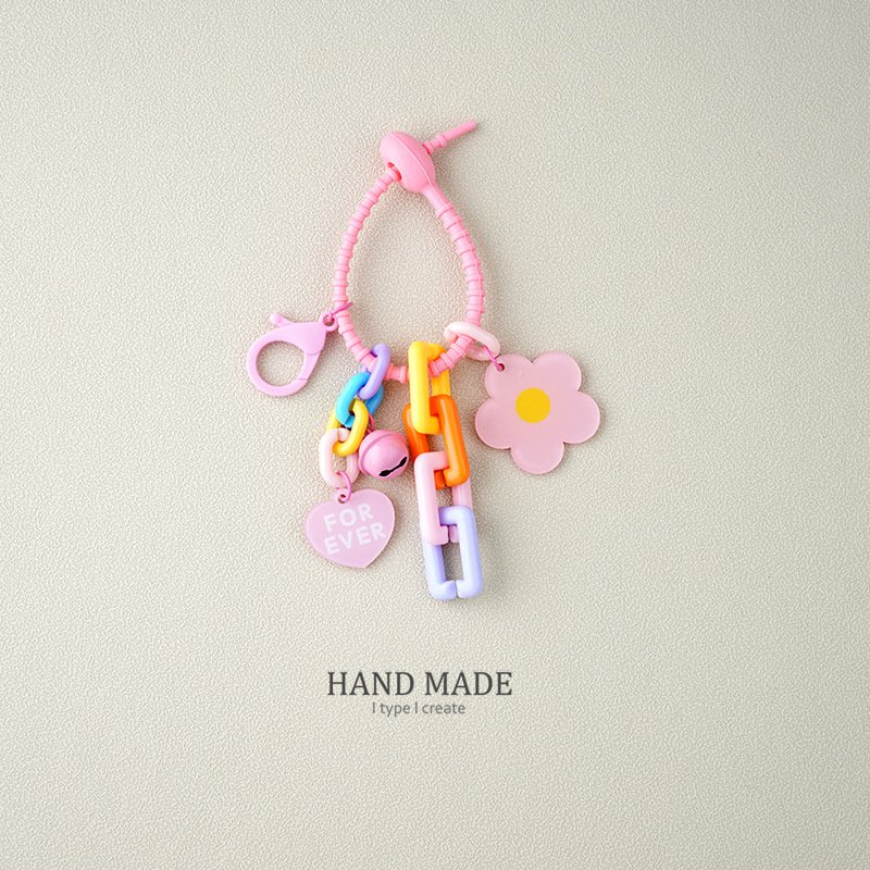 Resin Sunflower Tulip Flower Keychains Beautiful Flower Keychain for girl Bag mobile phone case charms chain Pendant Accessories