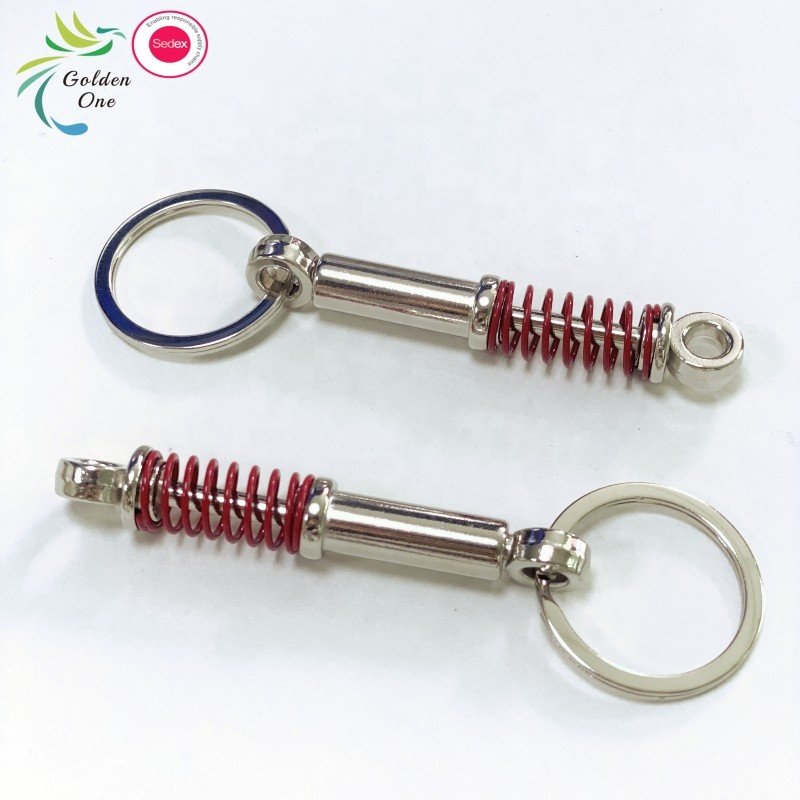Wholesale Car Auto Tuning Parts Turbocharger Spring Shock Absorber Whistle Gearbox Zinc Alloy Key Ring