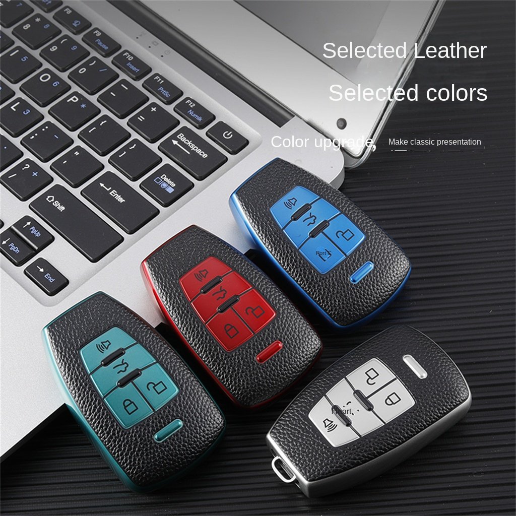Car Protective TPU Holder Leather Case Box Accessories Key chain Shell Bag for BAIC BJ40 kunbao d50 d70 eu5 X55 X65 U7 EX5