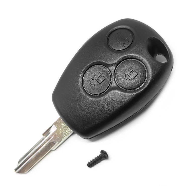 Topbest 3 Button Key Shell Case with VAC102 blade bettey clamp For R-enault Duster Logan DACIA Sandero Fluence Clio Kangoo car k